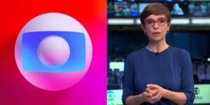 Renata Lo Prete e logo da Globo - Foto Reprodução Internet