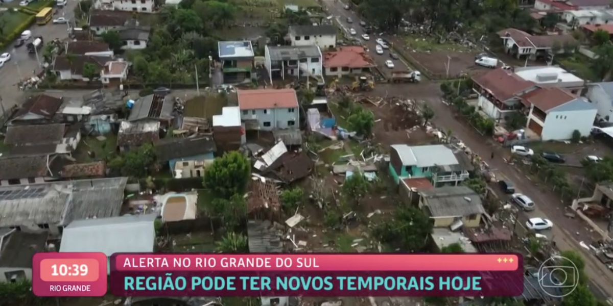 Situação do Rio Grande do Sul (Foto: Reprodução / Mais Você da Globo)