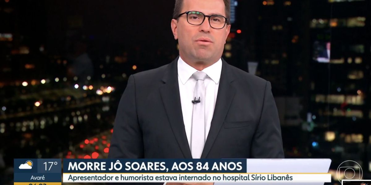 Rodrigo Bocardi durante o Bom Dia São Paulo (Foto: Reprodução / Globo)