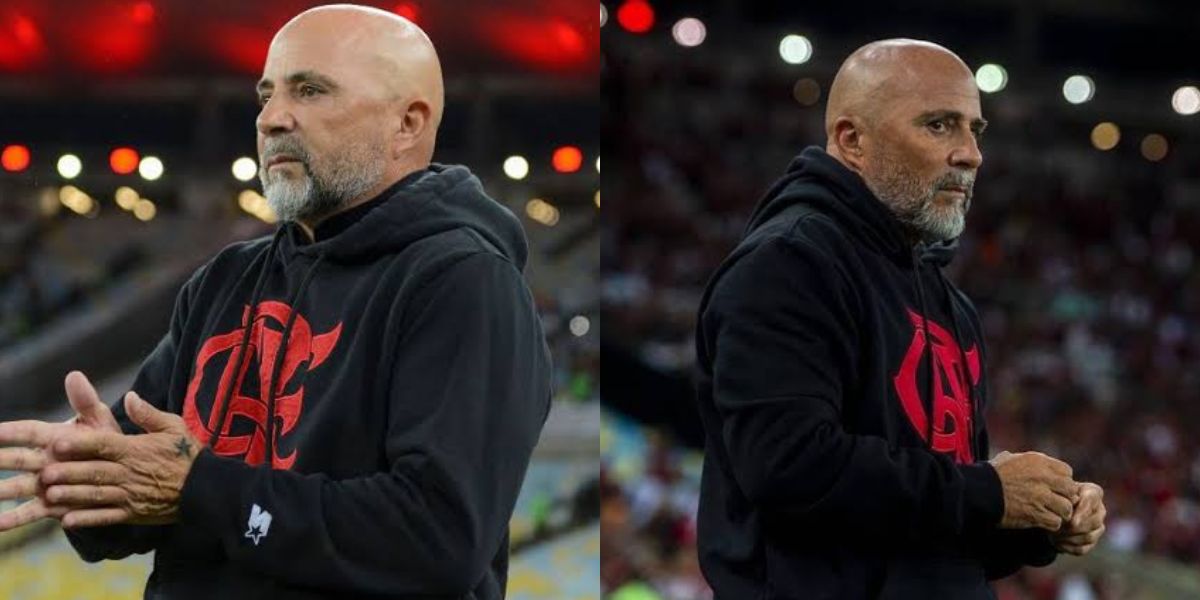 Sampaoli, treinador do Flamengo (Foto - Montagem TV Foco).