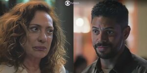 Agatha e Jonatas em Terra e Paixão (Foto: Reprodução / Globo)