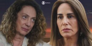 Agatha e Irene em Terra e Paixão (Foto: Reprodução / Globo / Montagem TV Foco)