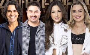 André, Lucas, Nathalia e Rachel se deram mal e correm risco de eliminação em A Fazenda 15 (Foto: Reprodução / Record TV)