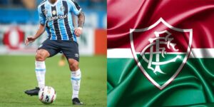 Estrela do Grêmio de malas prontas para jogar no Flu (Reprodução: Montagem TV Foco)