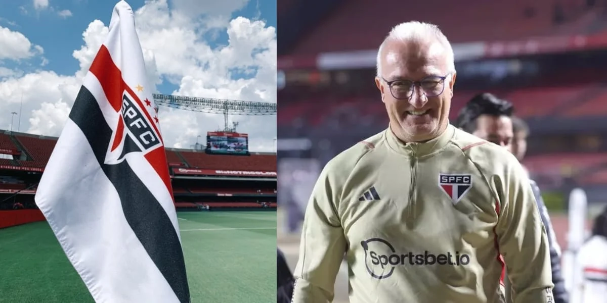 Dorival como técnico do São Paulo - (Foto: Reprodução / Internet)