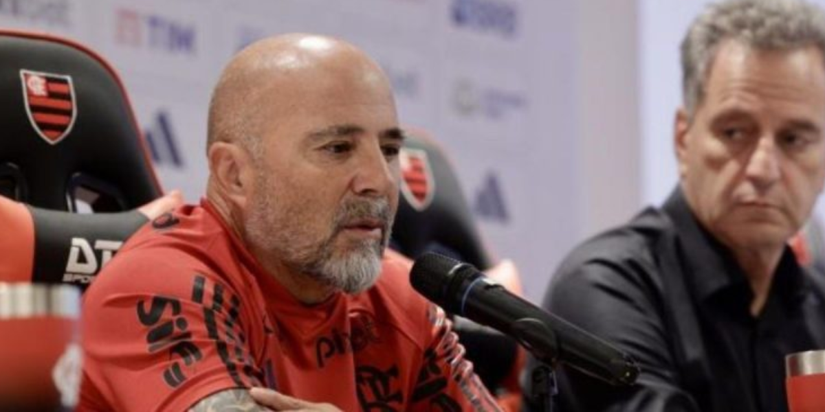 Sampaoli e Landim - (Foto: Reprodução / Internet)