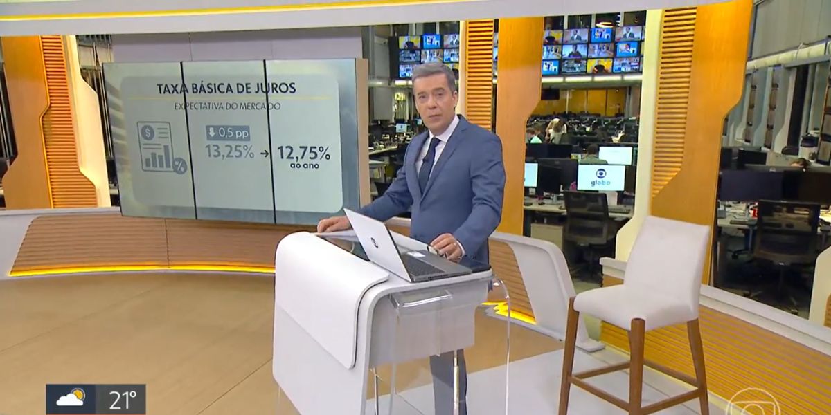 Roberto Kovalick trouxe todas as informações sobre a nova taxa de juros (Reprodução: Globo)