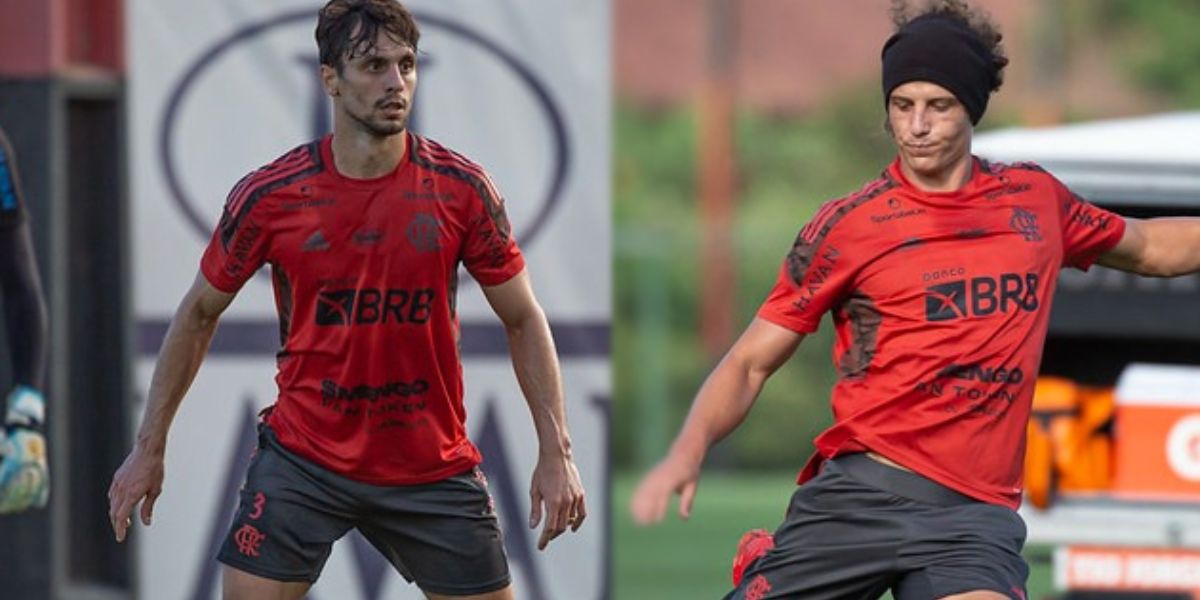 Rodrigo Caio e David Luiz estão de saída do Flamengo - (Montagem Tv Foco)