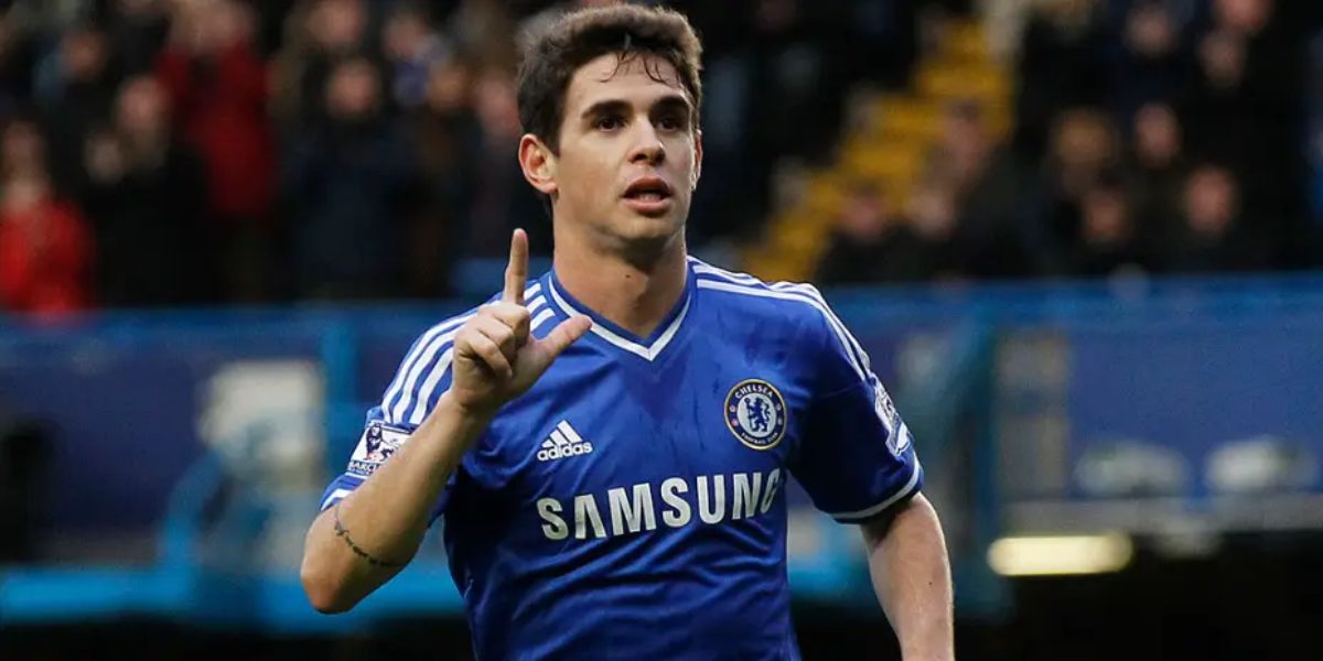 Oscar quando atuava no Chelsea da Inglaterra - (Foto: Internet)