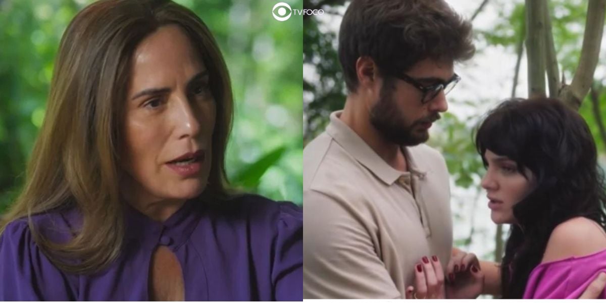 Irene, Hélio e Petra em Terra e Paixão (Foto: Reprodução / Globo / Montagem TV Foco)