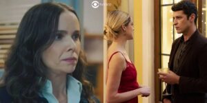 Lucinda, Graça e Marino em cenas de Terra e Paixão (Foto: Reprodução / Globo / Montagem TV Foco)