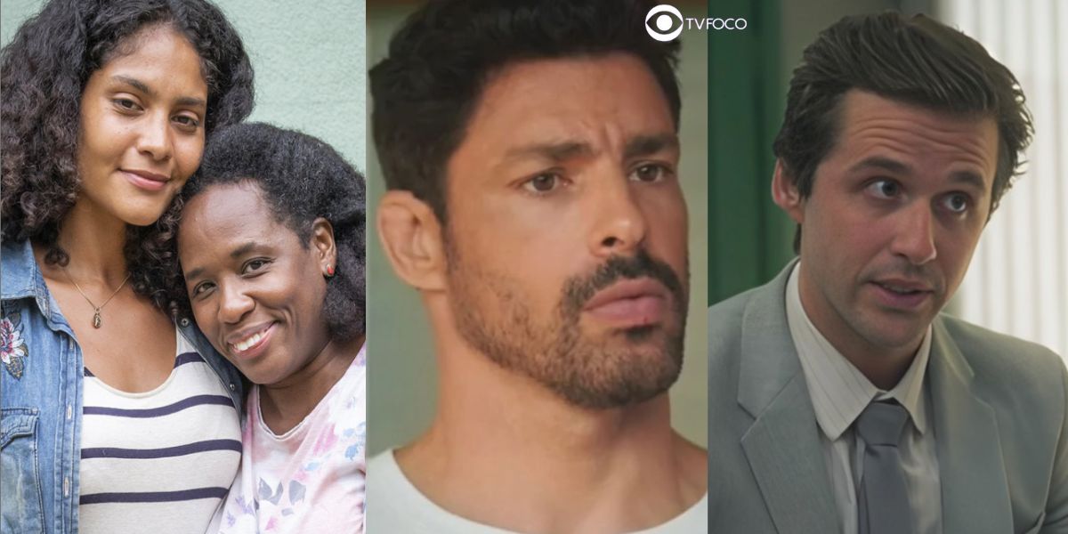 Mãe de Aline, Caio e Franco em Terra e Paixão (Foto: Reprodução / Globo / Montagem TV Foco)