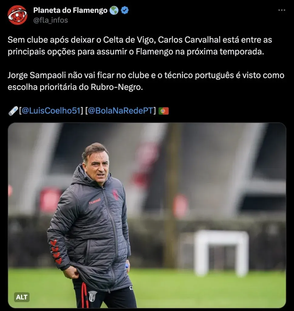 Flamengo analisa chegada de novo técnico (Foto: Divulgação)