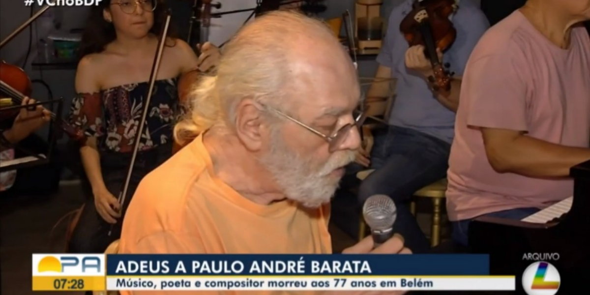 Paulo André Barata morreu aos 77 anos (Foto: Reprodução/TV Globo)