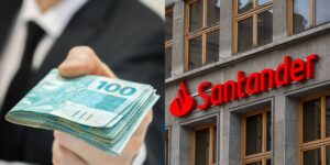 Santander compra banco, que dá triste adeus (Reprodução: Montagem TV Foco)