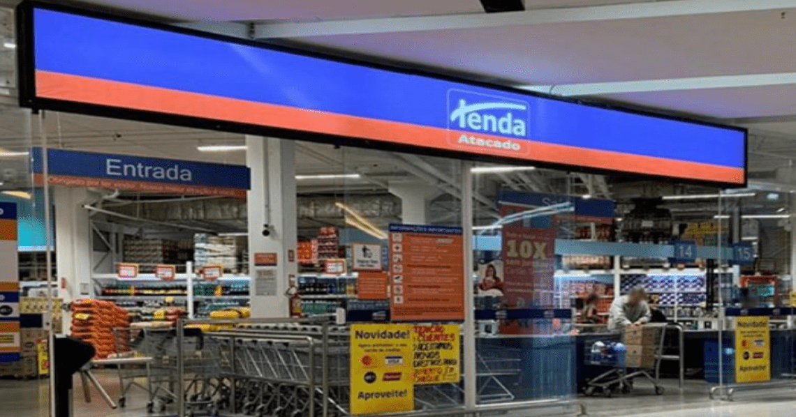 Tenda Atacado, supermercado rival do Carrefour, encerrou as atividades em cidade (Foto: Reprodução/ Internet)