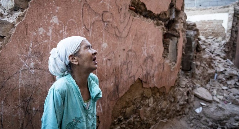 LUTO! Morre mais de 2 mil pessoas em terremoto no Marrocos (Foto: Reprodução, The Money)