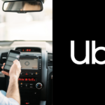 Aplicativo de mobilidade e logo da Uber (Reprodução/Montagem TV Foco)