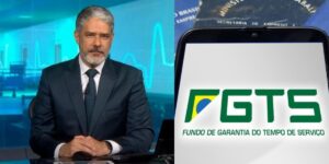 A grande vitória e o NOVO pagamento do FGTS confirmado por Bonner no JN - Montagem: TVFOCO