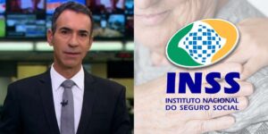 A nova lei anunciada por Tralli no JH que atinge aposentados do INSS - Montagem: TVFOCO