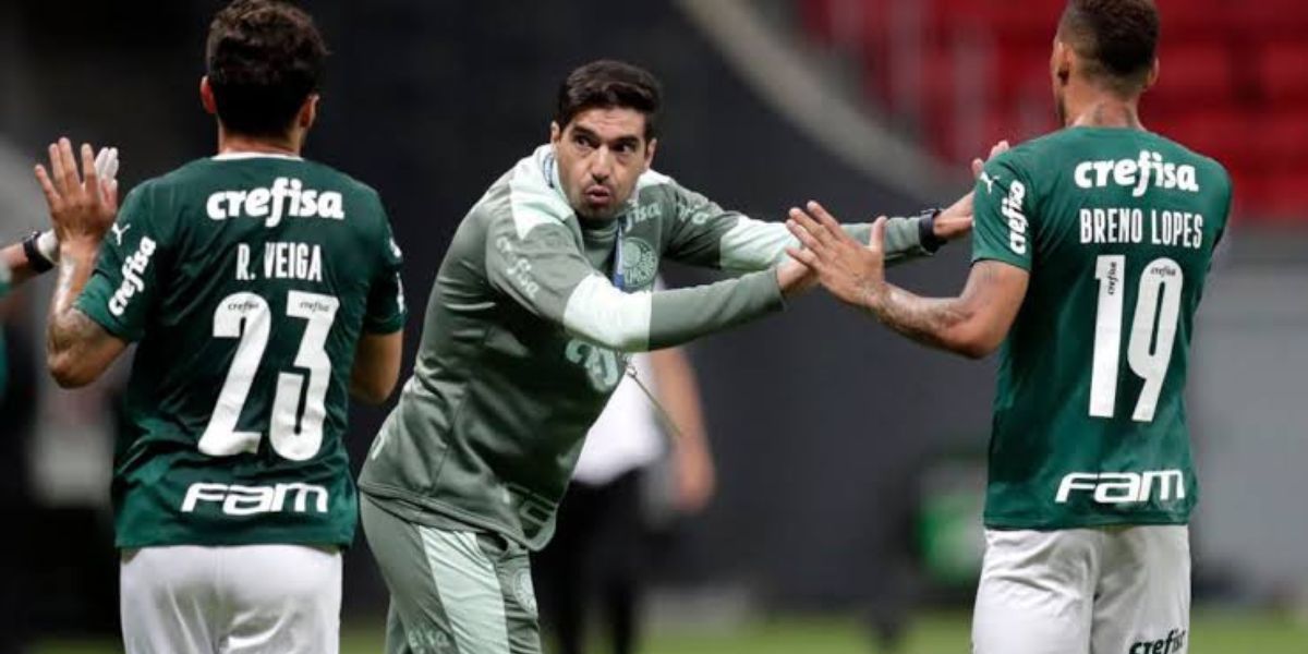 Abel Ferreira e jogadores do Palmeiras (Foto - Getty Images)