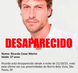 Amigos fazem campanha nas redes sociais para encontrar modelo Ricardo Merini - Foto Reprodução Instagram