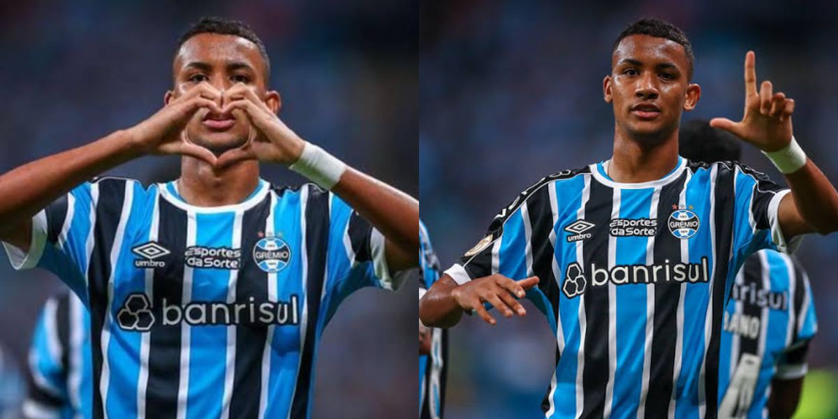 André Henrique, atacante do Grêmio (Foto - Montagem TV Foco)