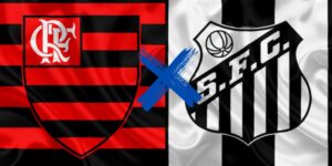 Bandeira do Flamengo e do Santos - Foto Reprodução Internet