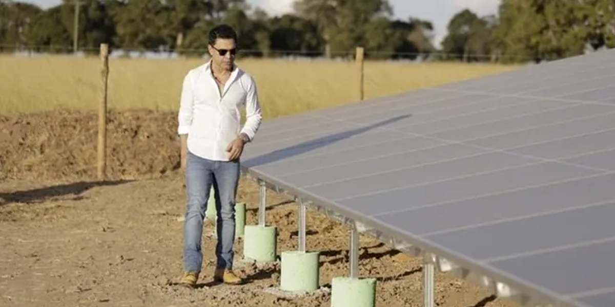 Cantor Zezé investe em usina solar em fazenda de gado (Foto: Reprodução, Band)