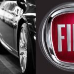 Carros estacionados e logo da Fiat - Foto Reprodução Internet