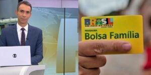 César Tralli paralisa JH com notícia que atinge Bolsa Família - Montagem: TVFOCO