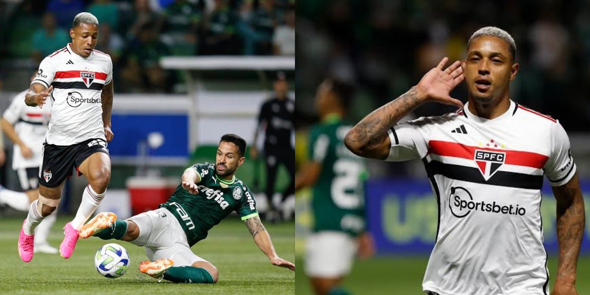 David, autor do gol contra o Palmeiras na Copa do Brasil (Foto - Montagem TV Foco)