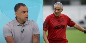 Denílson e Tite no Flamengo (Reprodução - Internet)