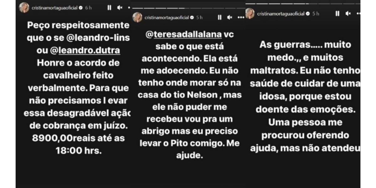 Desabafo de Cristina Mortágua (Foto: Reprodução / Instagram)