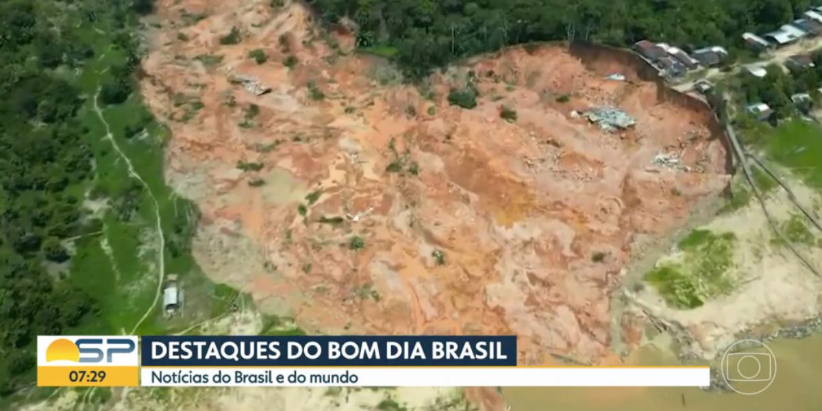 Situação em Berui (Foto: Reprodução / Bom Dia São Paulo da Globo)