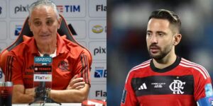 Everton Ribeiro e Tite (Reprodução - Internet)