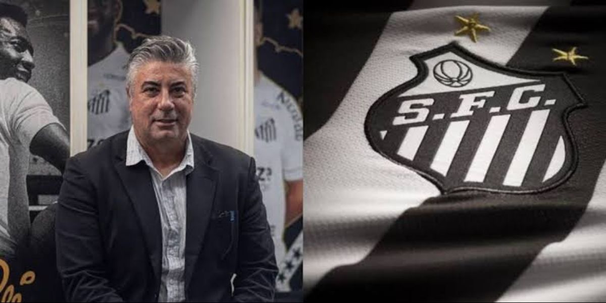 Gallo, diretor de futebol do Santos (Foto - Montagem TV Foco)