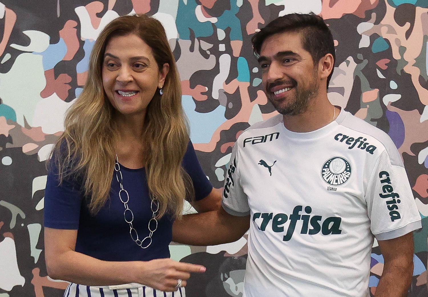 Leila Pereira e Abel Ferreira (Foto: Divulgação)