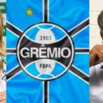 Leila Pereira, Renato Gaúcho e bandeira do Grêmio - Foto Montagem TV Foco