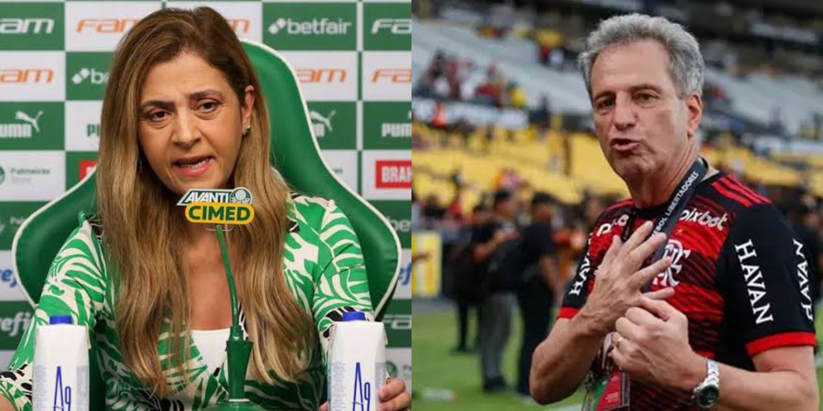 Leila Pereira Rodolfo Landim (Foto - Montagem TV Foco)