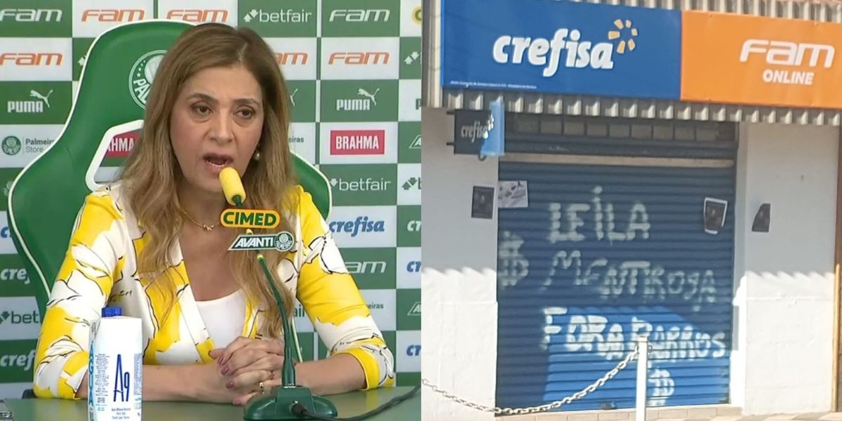 Leila Pereira, dona da Crefisa e presidente do Palmeiras (Foto - Montagem TV Foco)