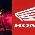 Logo da Honda e moto fora de linha - Foto Reprodução Internet