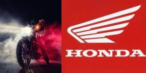 Logo da Honda e moto fora de linha - Foto Reprodução Internet