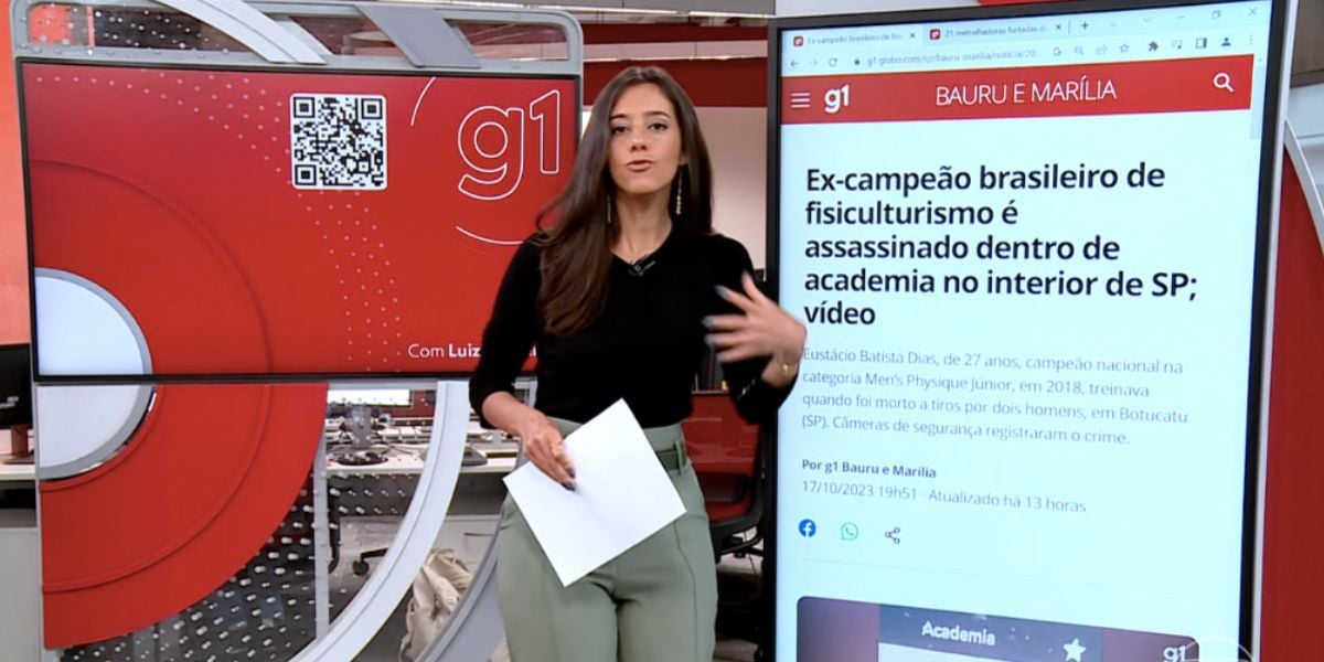 Luiza Tenente no Encontro (Foto: Reprodução / Globo)