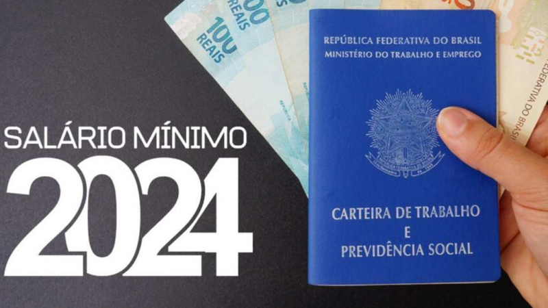 Minimum wage for 2024 (Image: Reproduction, Xinguara Ativa)