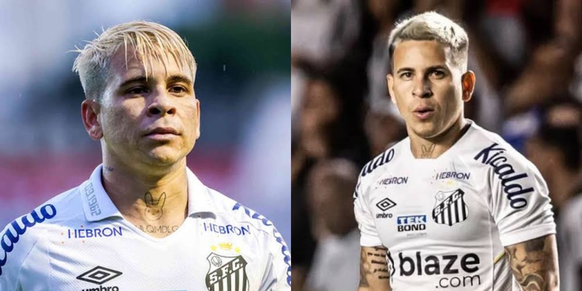 Soteldo, jogador do Santos (Foto - Montagem TV Foco)