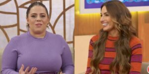 Tati Machado e Patrícia Poeta no Encontro  (Foto: Reprodução / Globo)