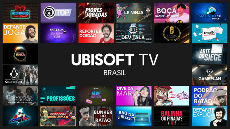 Tela do novo canal da Ubisoft TV Brasil - Foto Reprodução Internet