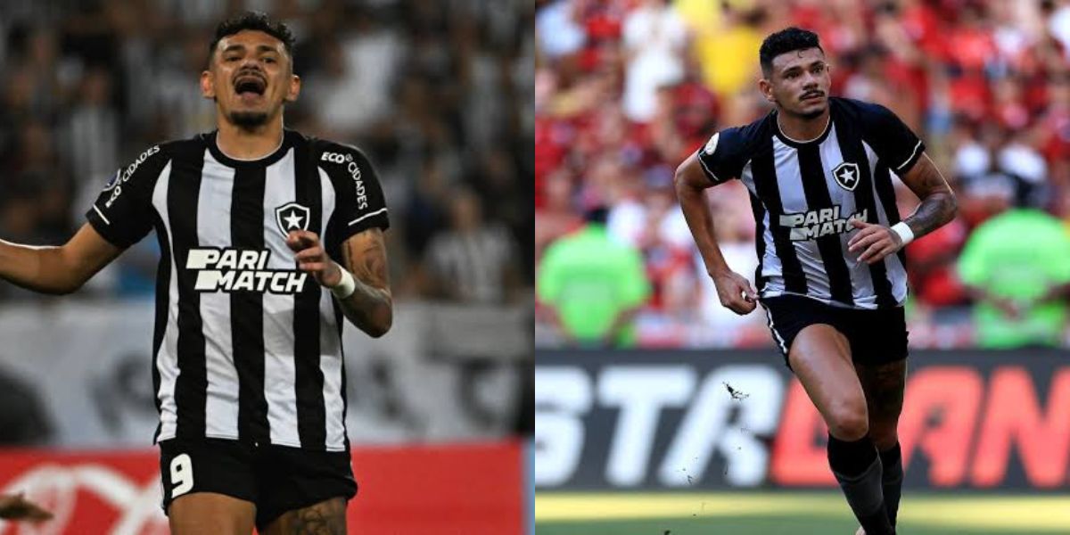 Tiquinho Soares, atacante do Botafogo (Foto - Montagem TV Foco)