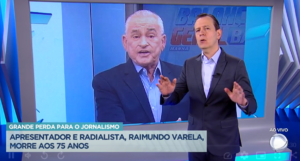 Varela sem dúvidas deixou uma imensa saudade no coração de todos que acompanharam a sua trajetória - Foto RecordTV